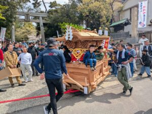 ミニだんじり入魂式・お披露目曳行
